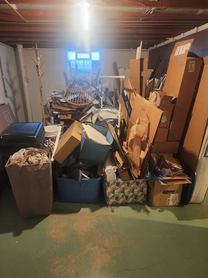 Roll-off dumpster container at job site for Roll Off Dumpster Rental in Victorville